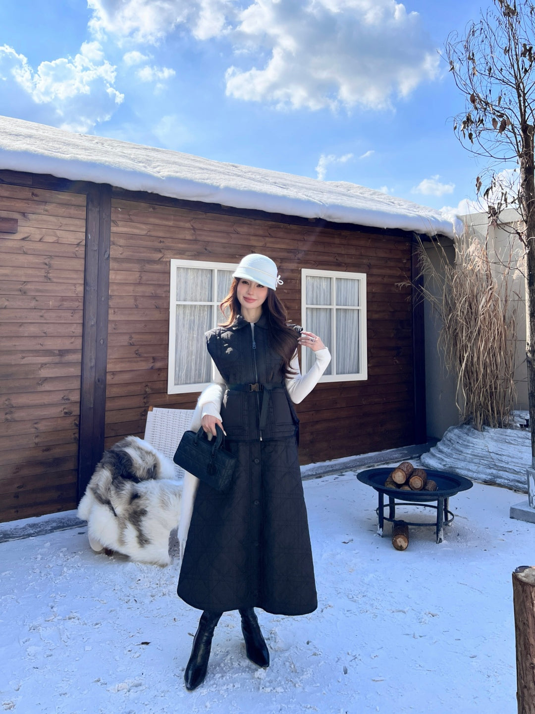 CD New Plaid vest jacket