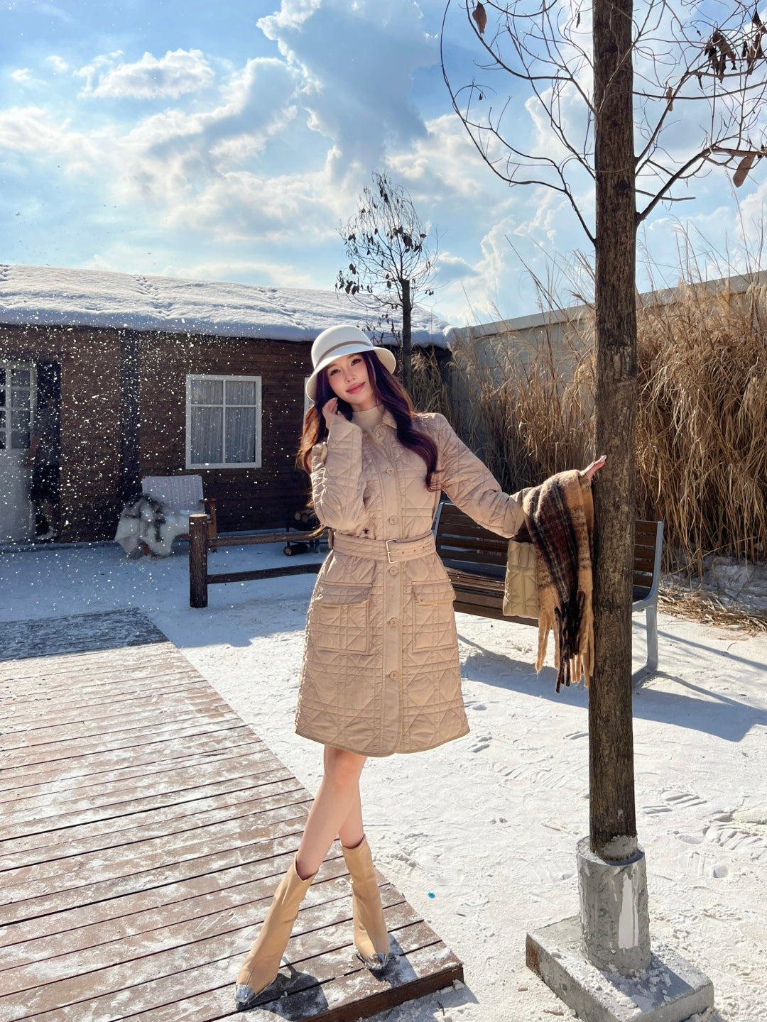 CD New lapel long jacket