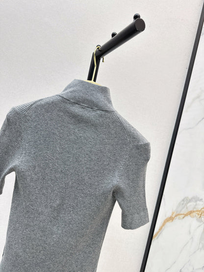 Miu New knitted cropped sweater