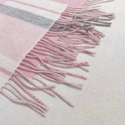 Chan Classic simple double c logo double-sided cashmere scarf