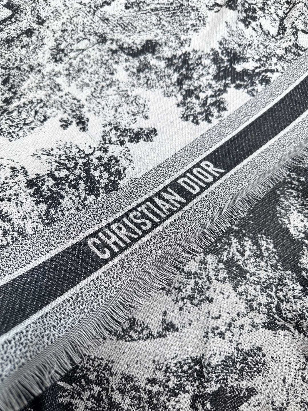 CD classic print scarf