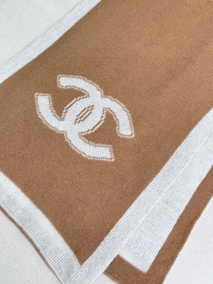 Chan High end knitted patchwork scarf