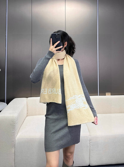 Bur High end knitted patchwork scarf