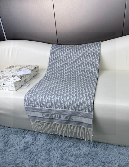 CD Classic printed double-sided cashmere scarf