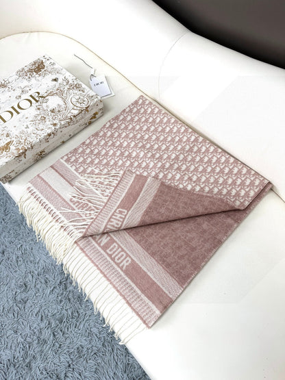 CD Classic printed double-sided cashmere scarf