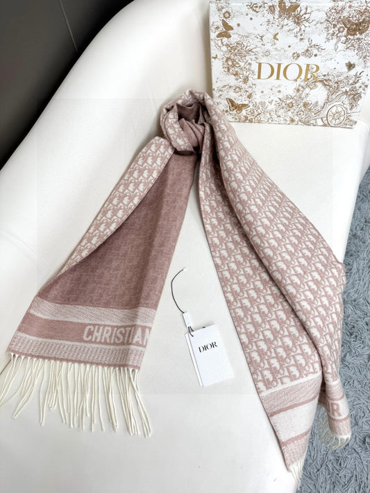 CD Classic printed double-sided cashmere scarf