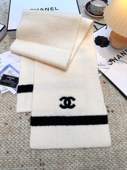 Chan classic woven wool scarf
