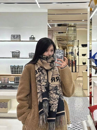 Bur War Horse Knight Reversible Shawl