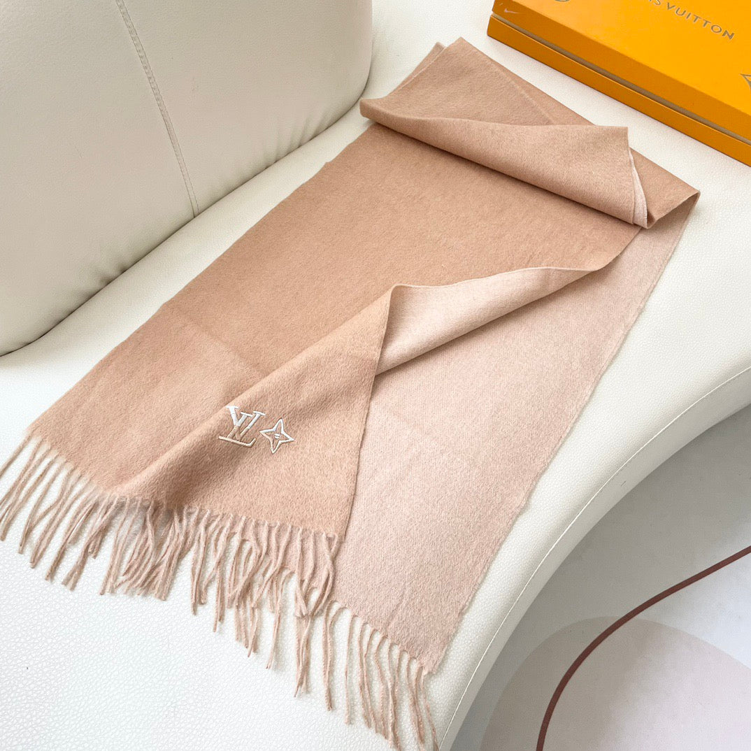 Louis classic striped plaid cashmere scarf