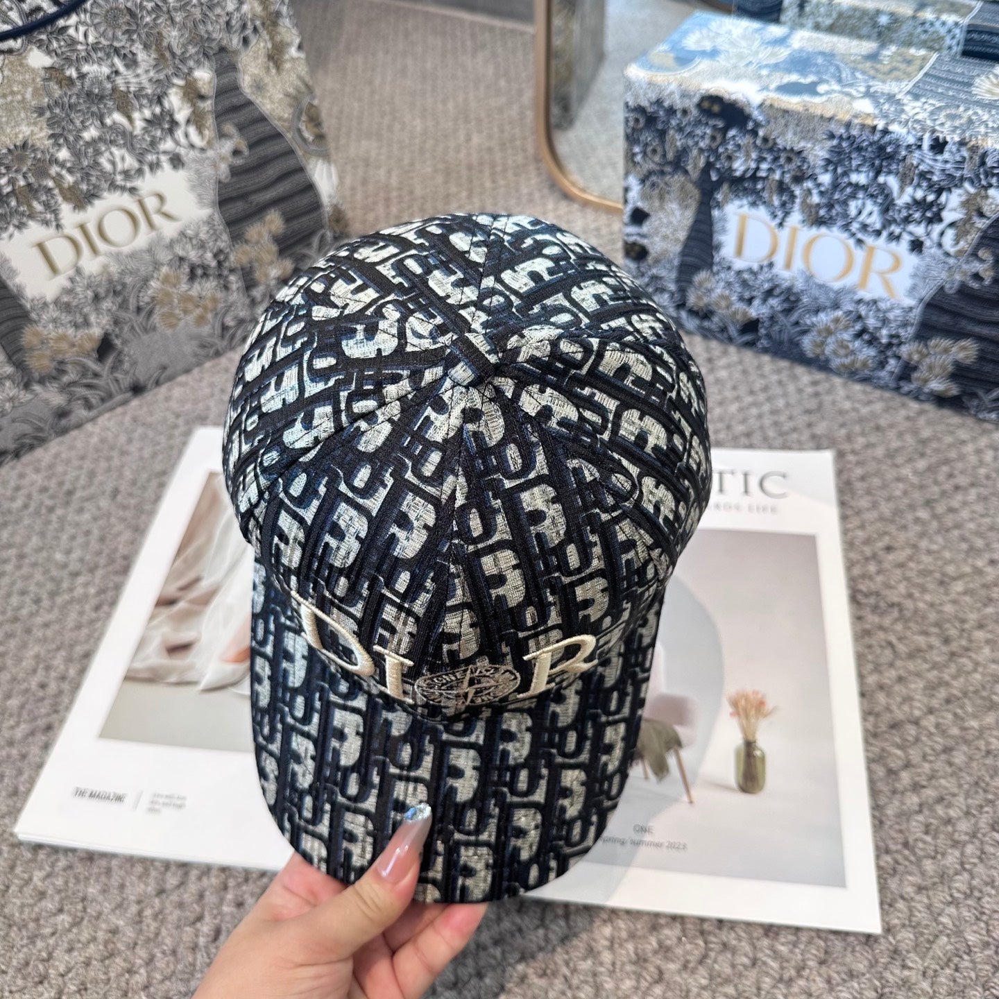 CD classic distressed baseball cap