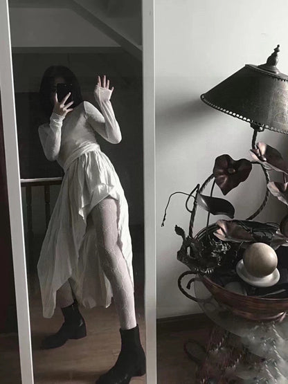 Small double G letter fishnet stockings