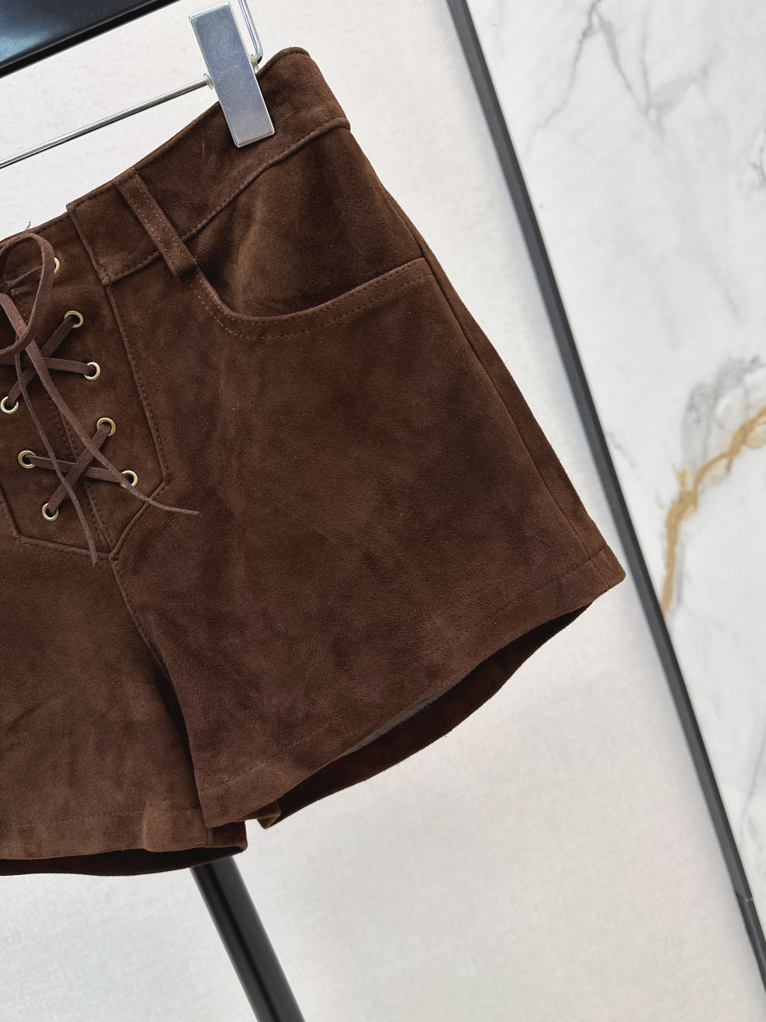 Saint New suede short