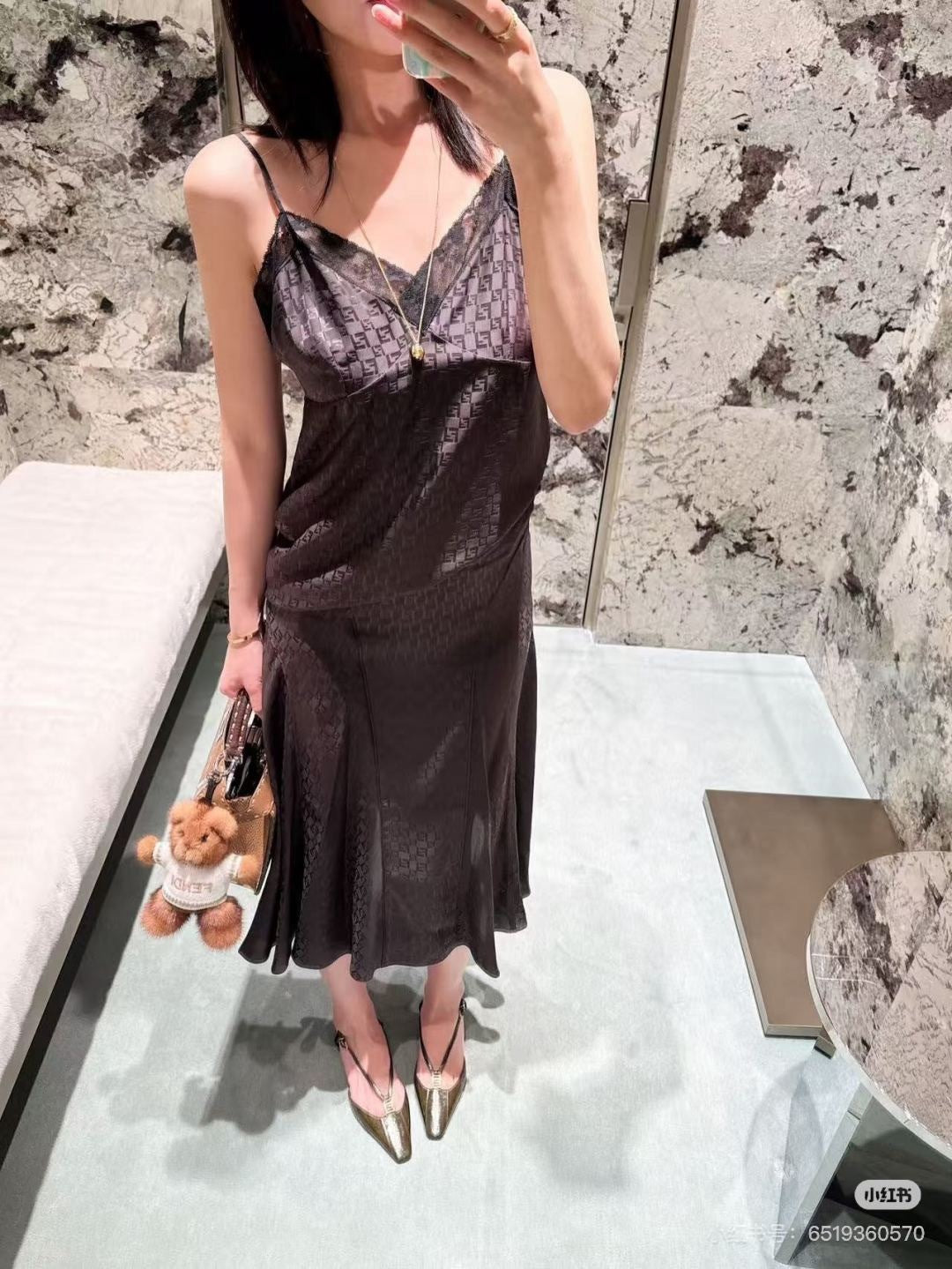 Fend New Lace suspenders