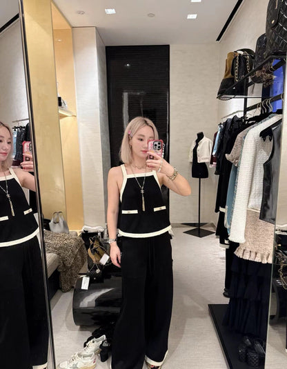 Chan New Contrast color suspenders