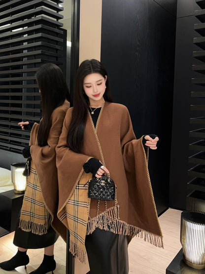 Bur New wool scarf cloak