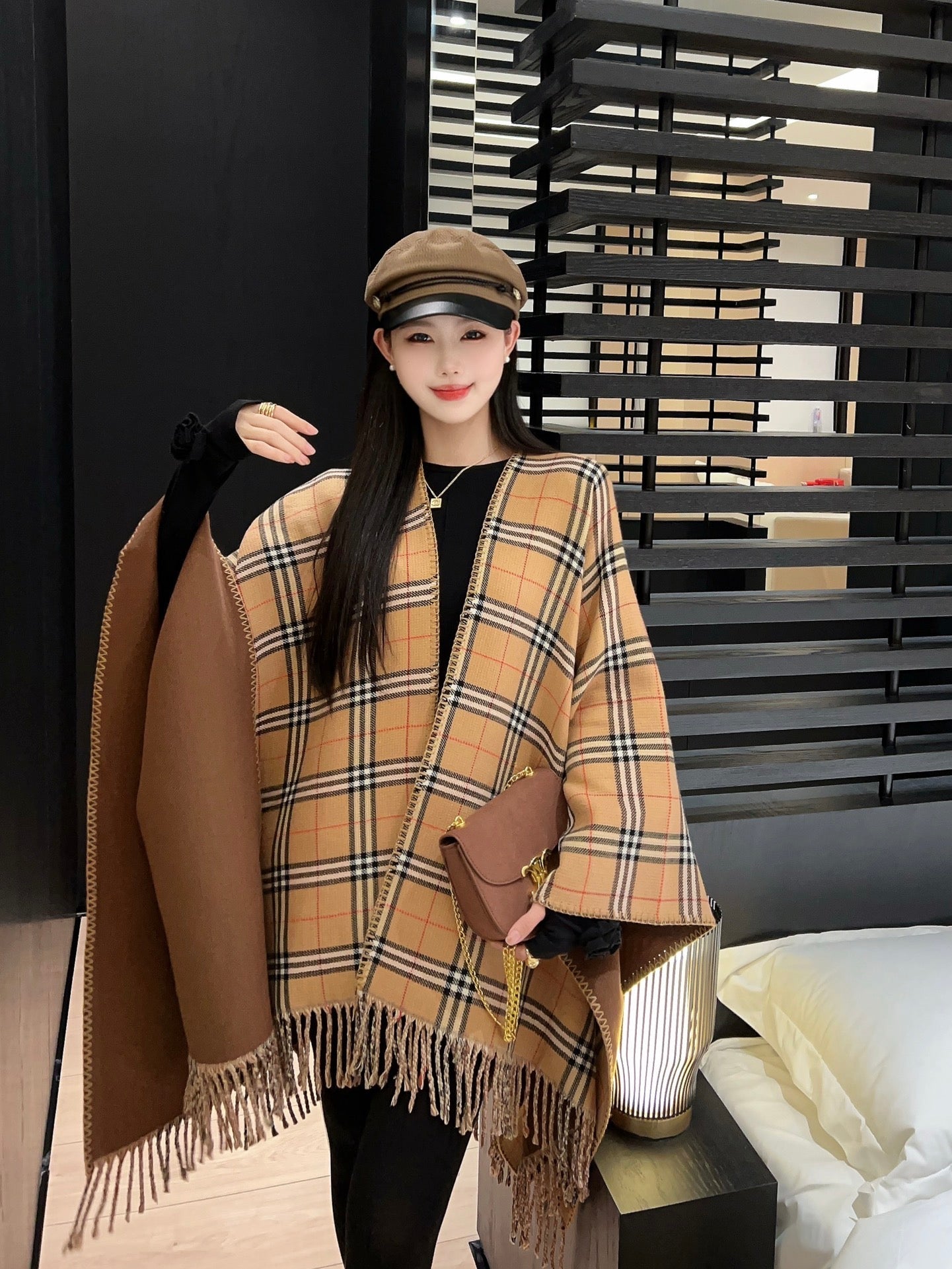 Bur New wool scarf cloak