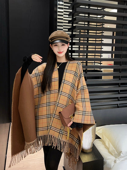 Bur New wool scarf cloak