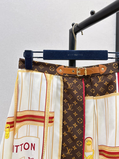 Louis New Color block skirt