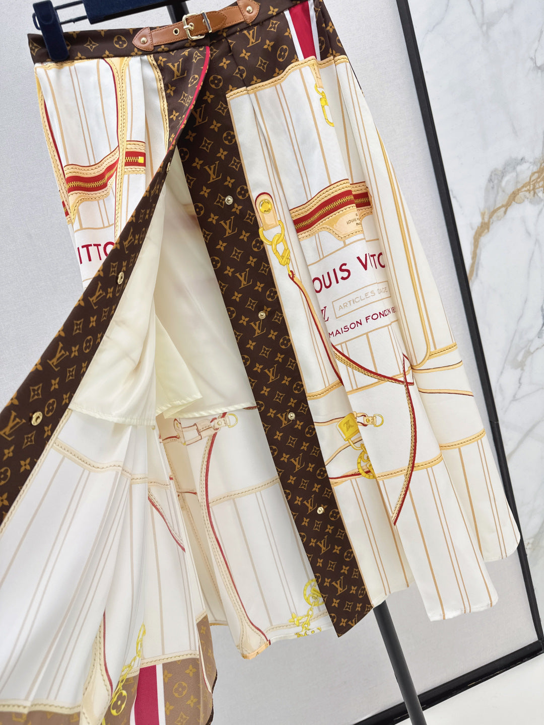 Louis New Color block skirt