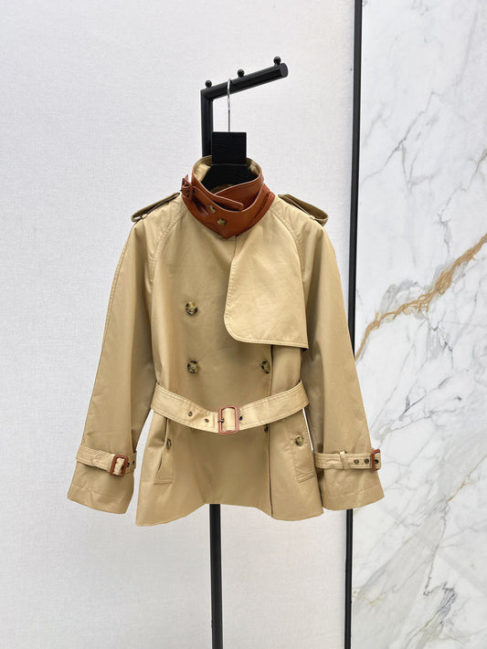 Chl New color-block trench coat
