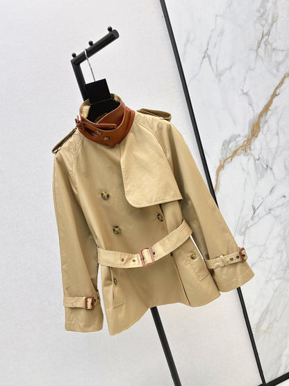 Chl New color-block trench coat