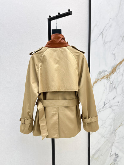 Chl New color-block trench coat