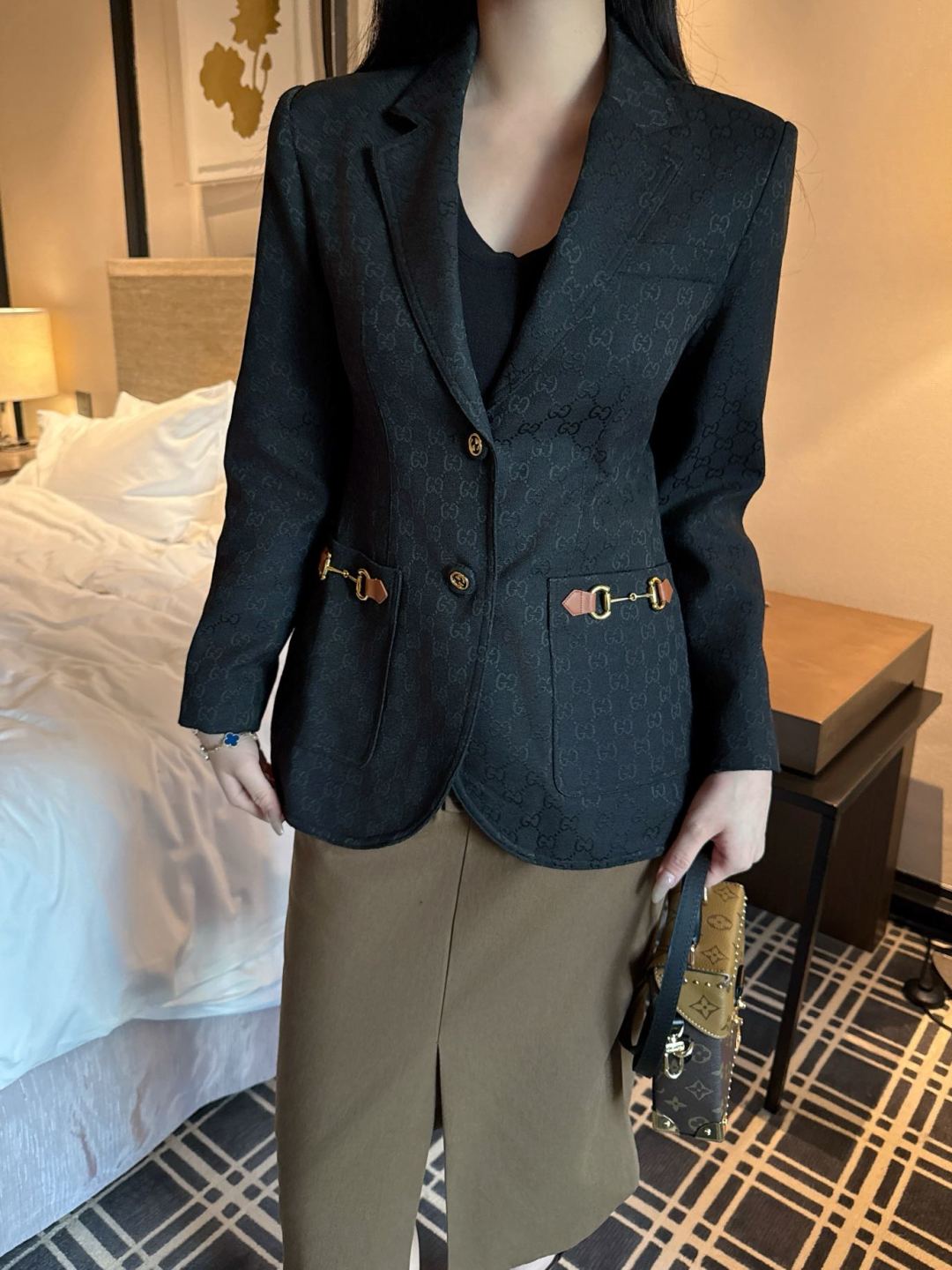 Guc New jacquard blazer