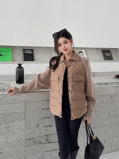 Brune New lapel down jacket