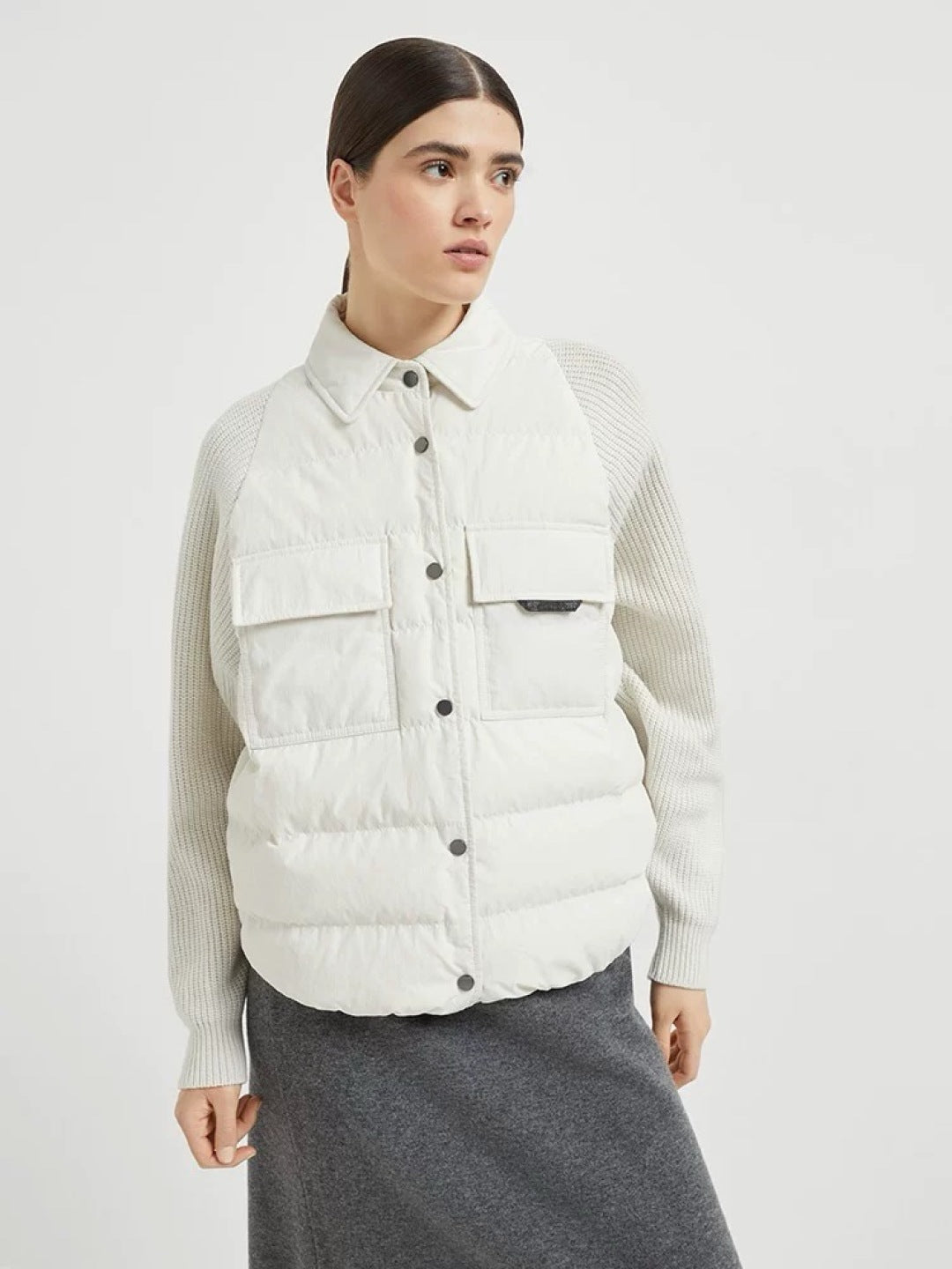 Brune New lapel down jacket