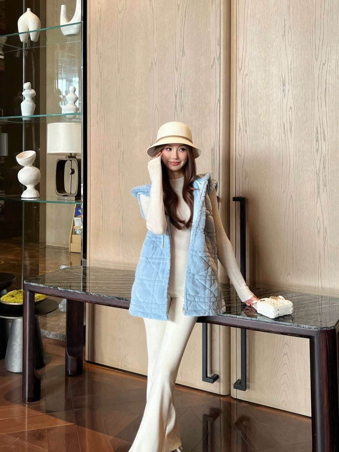 CD New  Hooded vest jacket