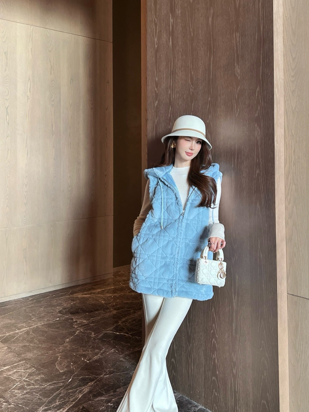 CD New  Hooded vest jacket