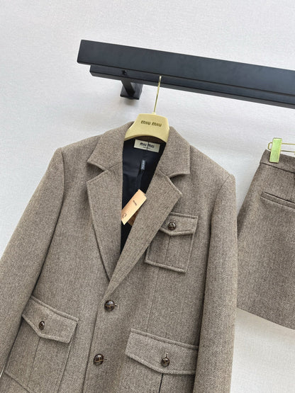 Miu NewHerringbone suit