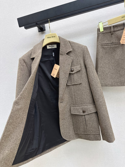 Miu NewHerringbone suit