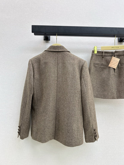 Miu NewHerringbone suit