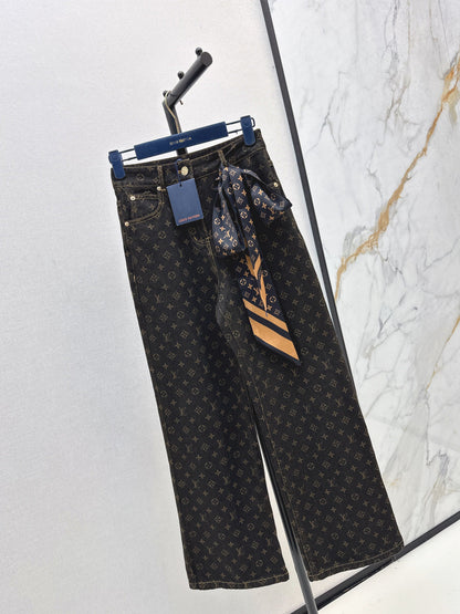 Louis New silk scarf jeans
