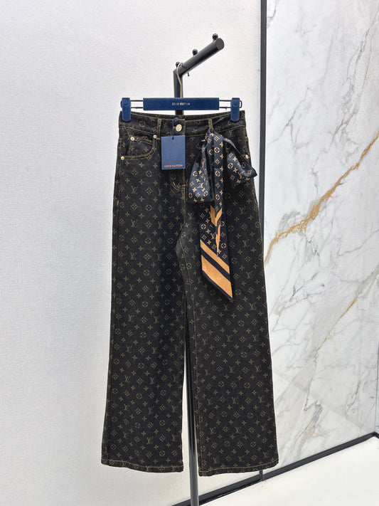 Louis New silk scarf jeans