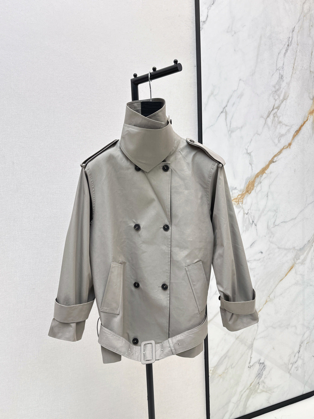 HE NEW broad shoulder jacket