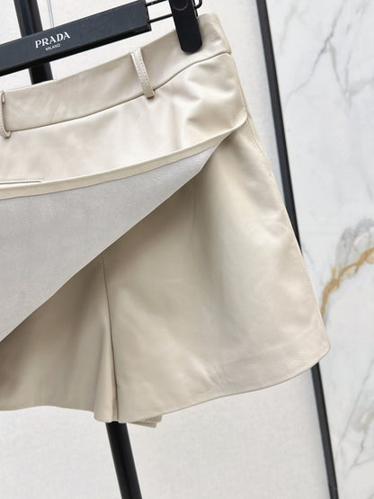 Pra NEW lambskin leather skirt