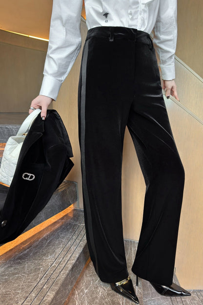 CD NEW velvet straight pants