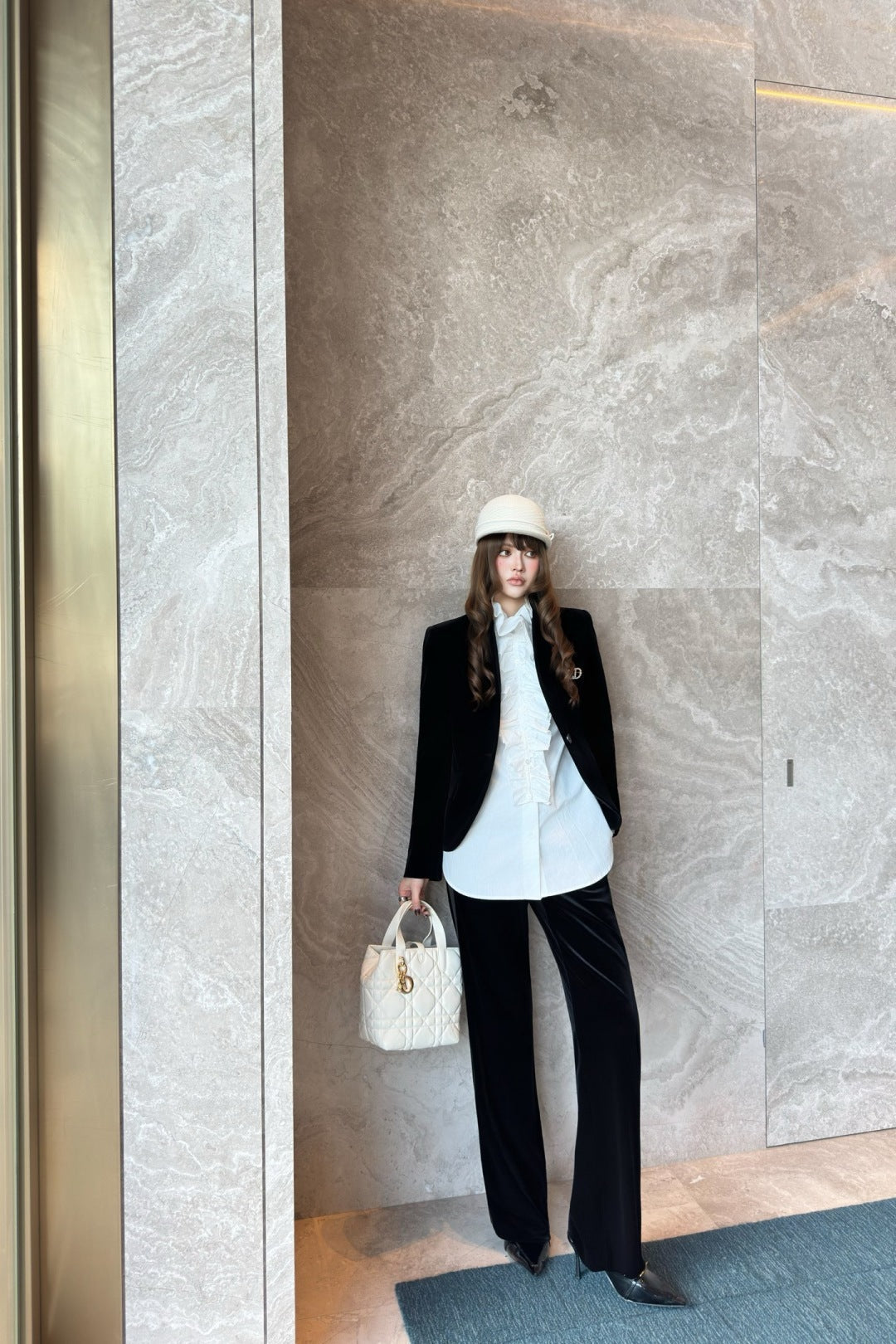 CD NEW velvet straight pants