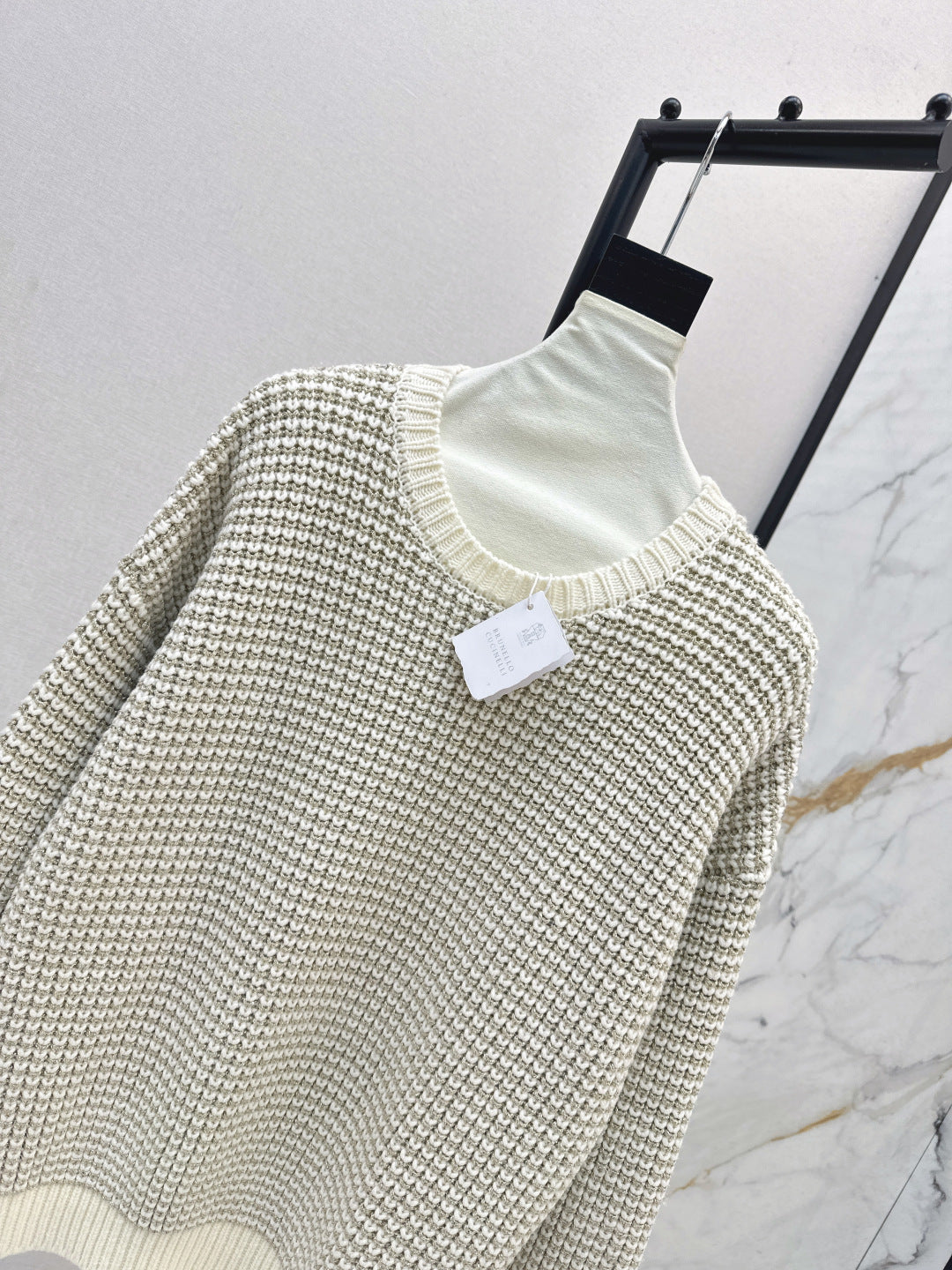 Brune NEW hollow crew neck sweater