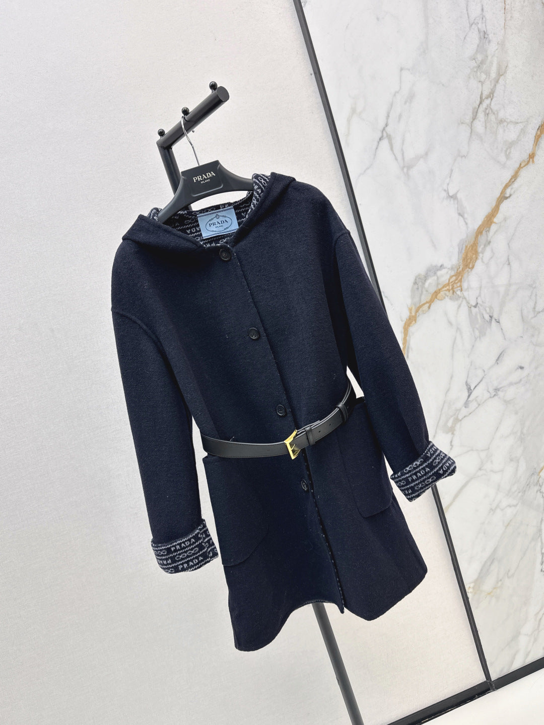 Pra NEW Hooded wool coat
