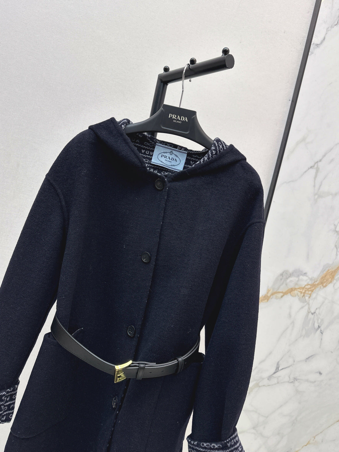 Pra NEW Hooded wool coat