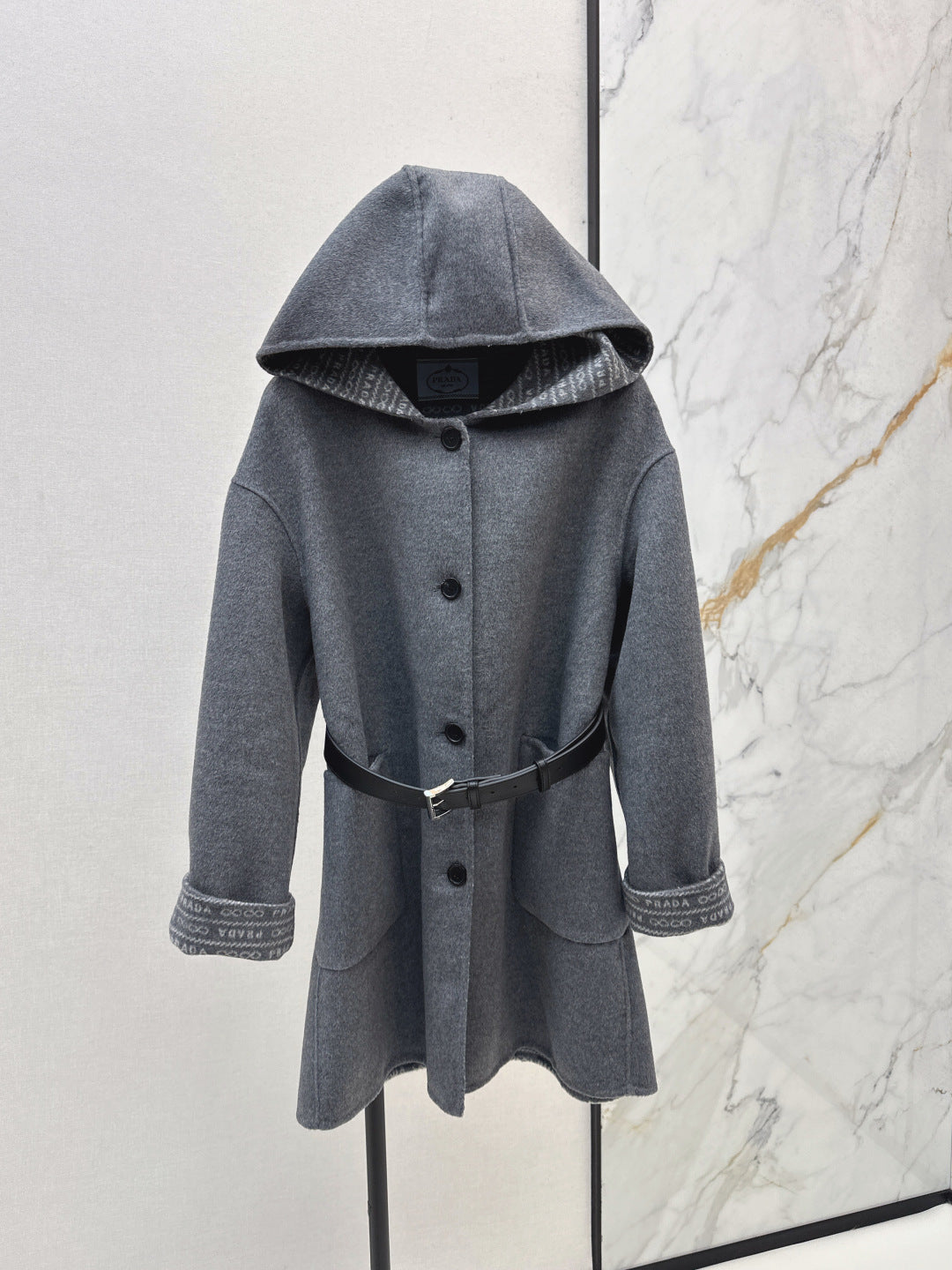 Pra NEW Hooded wool coat