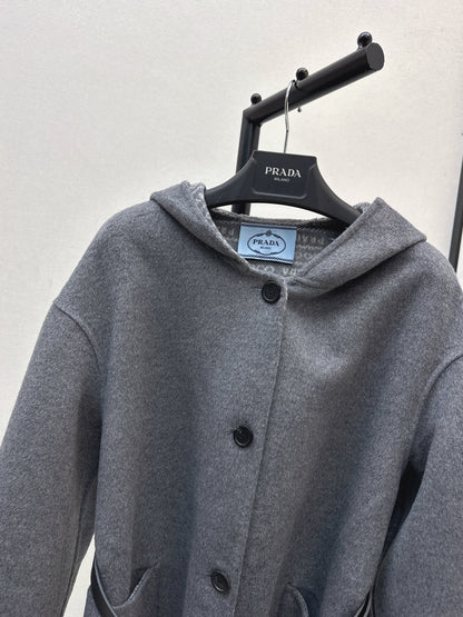 Pra NEW Hooded wool coat