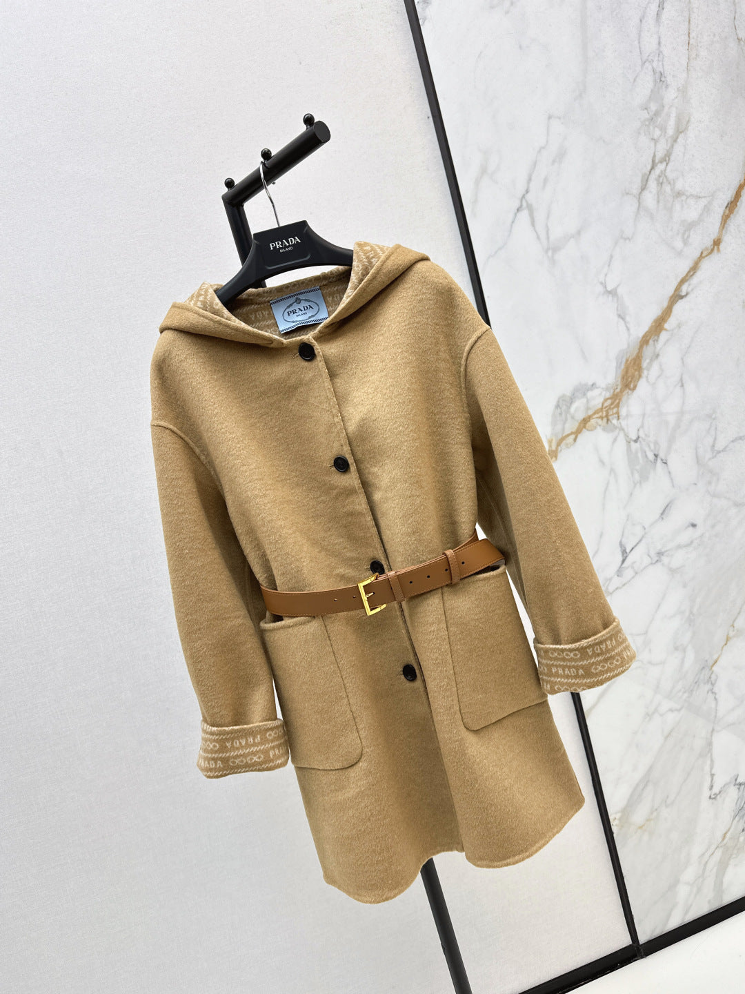Pra NEW Hooded wool coat