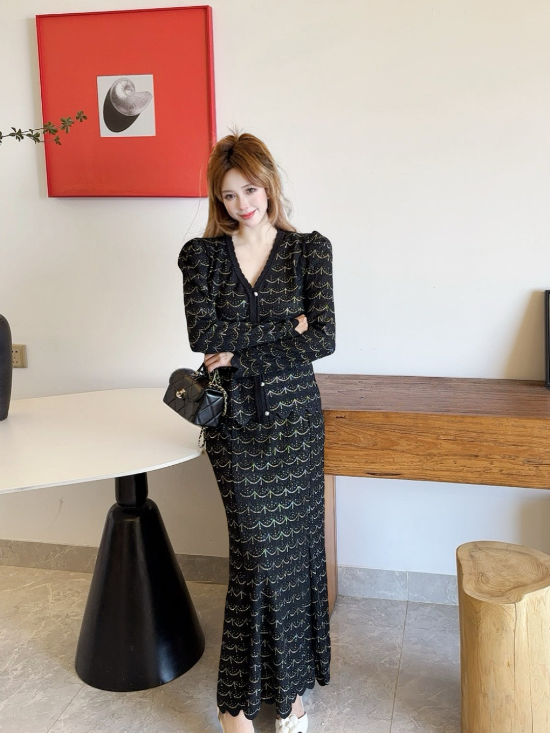 Chan NEW knitted suit