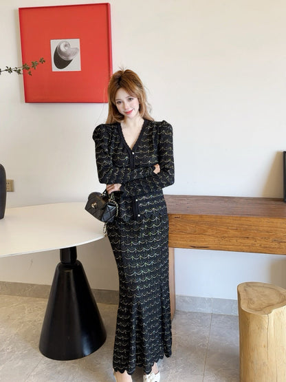 Chan NEW knitted suit