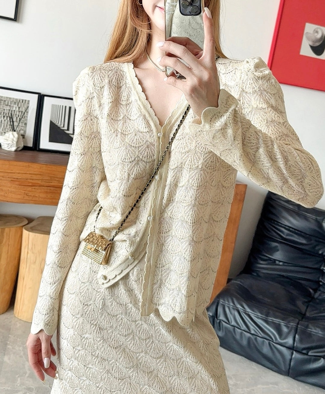 Chan NEW knitted suit