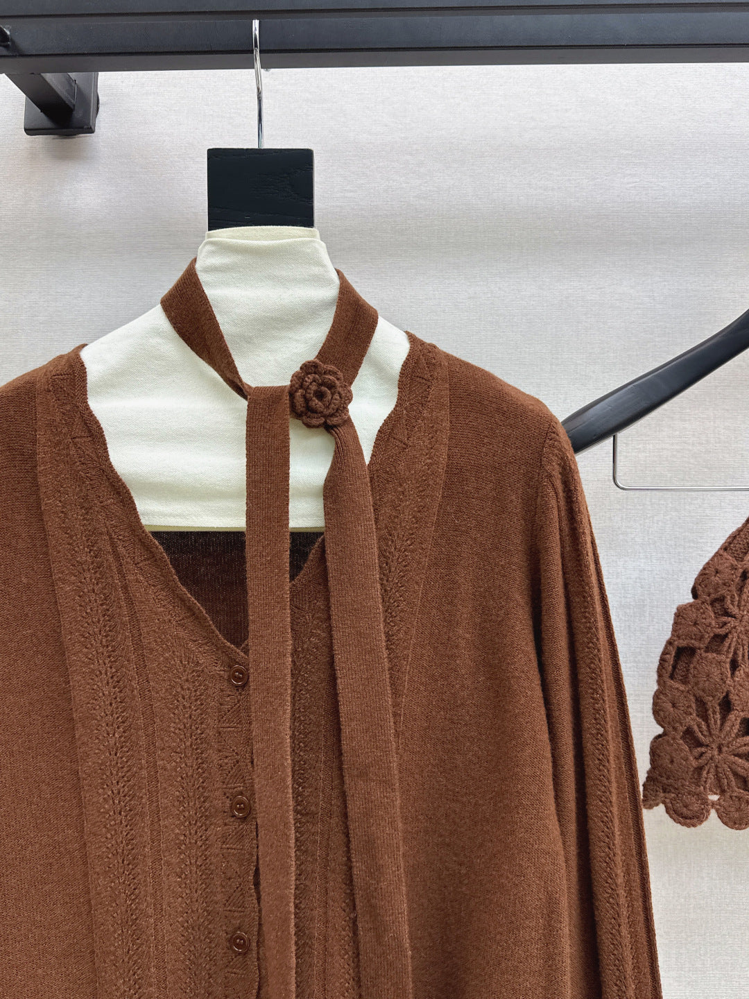 Chan NEW Cardigan + knitted hat